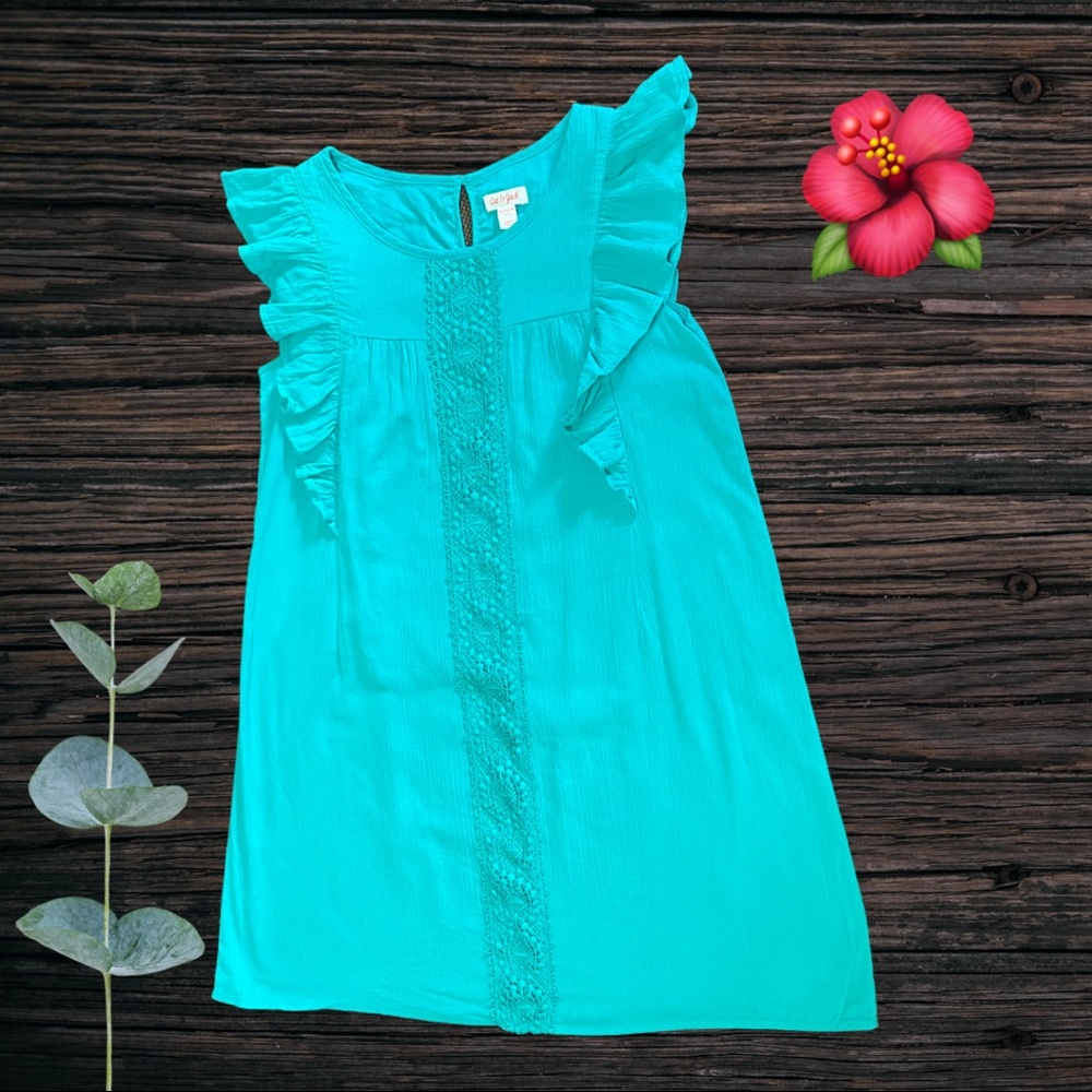 Cat and Jack Sleeveless Green Dress. Size 14-16
